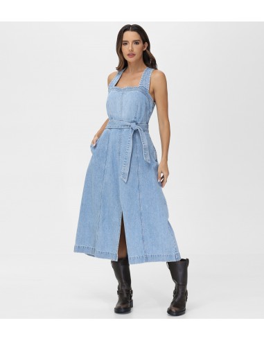 Criss-cross Maxi Denim Dress est présent 