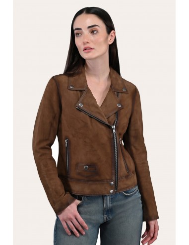 Frye Dark Taupe Biker Jacket en stock