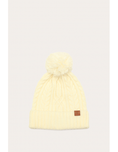 Cable Beanie With Self Pom en ligne