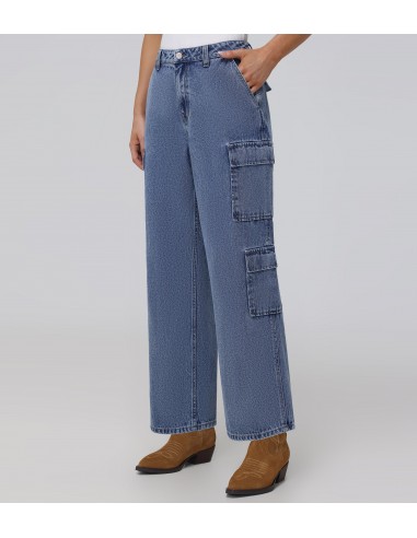 High Rise Utility Cargo Jeans rembourrage situé sous