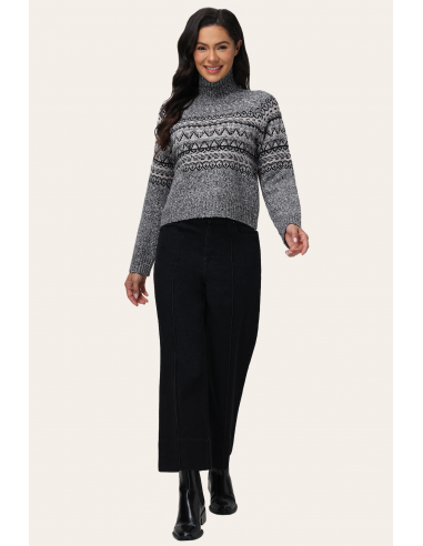 Fair Isle Mockneck Sweater livraison gratuite